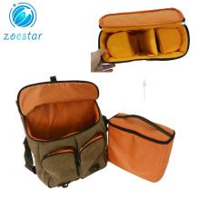 Professional Waterproof Canvas Camera Shoulder Bag with Insert Compartment Multiple Use Bag
